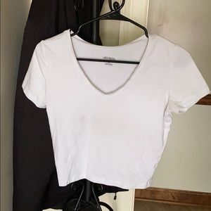 White crop top